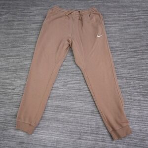 Nike Sportswear Club Fleece Joggers Mens Large Brown Tan Sweatpants 30x29.5